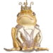 Елочная игрушка Лягушка Генри Ольстер - Принц Златолесья 10 см, подвеска