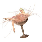 Елочное украшение Танцовщица Вэлма Келли 13 см в бокале с шампанским, подвеска