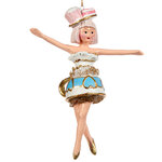 Елочная игрушка Королева Чаепитий - Кокетливая Джанна 16 см, подвеска