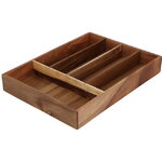 Деревянный лоток для столовых приборов Acacia 35*26 см 