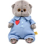 Мягкая игрушка Кот Басик Baby в голубом комбинезоне 20 см