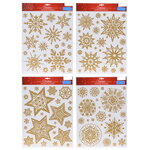 Набор новогодних наклеек Золотое чудо 42*30 см, 4 листа