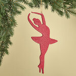 Игрушка для уличной елки Балерина 30 см красная, пеноплекс