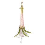 Елочная игрушка Цветок Romeo Bianka 24 см, нежно-розовая, подвеска