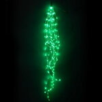 Гирлянда Лучи Росы 20*1.5 м, 350 зеленых MINILED ламп, проволока - цветной шнур