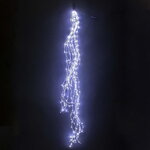 Гирлянда Лучи Росы 20*1.5 м, 350 холодных белых MINILED ламп, проволока - цветной шнур, IP20