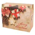 Подарочный пакет-коробка Sweet Christmas 28*23 см