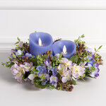 Венок для свечи Lille - Бал Цветов 30 см, лиловый