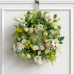 Венок Dijon - Полевые Ромашки 30 см, белый