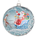 Стеклянный елочный шар Северная сказка 11 см