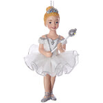 Елочная игрушка Балерина Энни - Перламутровый вальс 11 см, подвеска