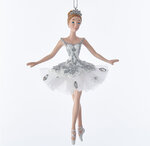 Елочная игрушка Балерина Жизель - Снежная чаровница 15 см, подвеска