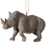Елочная игрушка Сафари - Носорог 11, подвеска