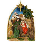 Елочное украшение Святое Семейство с младенцем 10 см, подвеска