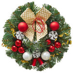 Венок Лесной Этюд 30 см красный