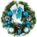 Венок Лесной Этюд 30 см голубой