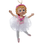 Елочное украшение Малышка-Балерина Шерил - Воздушные Танцы 10 см, подвеска
