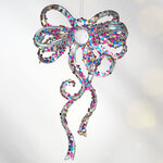 Елочная игрушка Бант Алиони 16*10*6 см голубой, подвеска