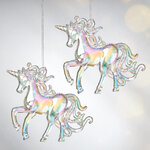 Елочная игрушка Единорог Аэльго с перламутровой гривой 9 см, 2 шт, подвеска