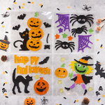 Желейные наклейки на Хэллоуин - Funny Halloween 20*20 см, 4 листа