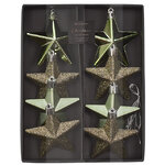 Набор елочных игрушек Звезды Shiny 7 см, 8 шт, подвеска