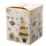 Подарочная коробка с ручками Magic Christmas - Золотая Ёлочка 20*10 см