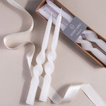 Свечи витые De Mala 23 см, 2 шт, белые