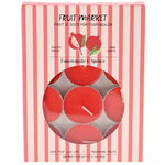 Набор ароматических чайных свечей Rotes - Гранат 4 см, 12 шт