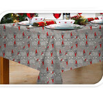 Новогодняя скатерть Рождественские гномы 180*130 см