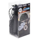 Гирлянда на солнечной батарее Solar Greeting 10 м, 100 холодных белых LED, зеленый ПВХ, IP44