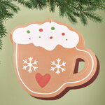 Игрушка для уличной елки Чашечка - Пряничные Истории 25 см, дерево