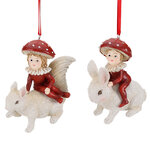 Набор елочных игрушек Лесные Салочки - Mushroom Elves 11 см, 2 шт