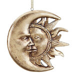 Елочная игрушка Солнце и Месяц - Firmamento Millenario 13 см