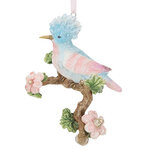 Елочная игрушка Лазурная Птичка - Ciels de Nacre 13 см