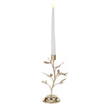 Металлический подсвечник для 1 свечи Веточка Омелы 26 см
