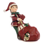 Новогодняя фигурка Эльф Илари с подарками - Помощник Санты 17 см