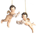 Набор елочных игрушек Ангел Джакомо и Киприан 11 см, 2 шт, подвеска