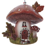 Елочная игрушка Гриб - Домик из Лембурга 8 см, подвеска
