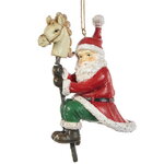 Елочная игрушка Санта-Клаус - Назад в детство 12 см, подвеска