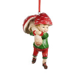 Елочная игрушка Мальчик Лео - Mushroom Elves 10 см, подвеска