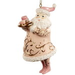 Елочная игрушка Санта с подносом макаруни - Candy Wendy 11 см, подвеска