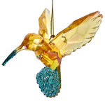 Елочная игрушка Kristal Колибри - Golden Nectar 10 см