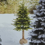 Искусственная елка Alaska 210 см с натуральным стволом, ЛИТАЯ + ПВХ