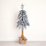 Искусственная елка Nature заснеженная 110 см с натуральным стволом, ЛИТАЯ 100%