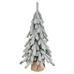 Настольная елка в мешочке Эверест заснеженная 80 см, ЛИТАЯ 100%