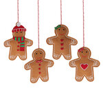 Набор елочных игрушек Gingerbread Hugs 15*8 см, 4 шт, подвеска