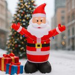 Надувная фигура Дед Мороз 190 см с подсветкой, IP44