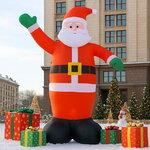 Надувная фигура Санта 400 см с подсветкой, IP44