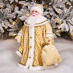 Фигура Дед Мороз - Царская зима 50 см, в золотом кафтане