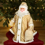 Фигура Дед Мороз - Царская зима 50 см, в золотом кафтане